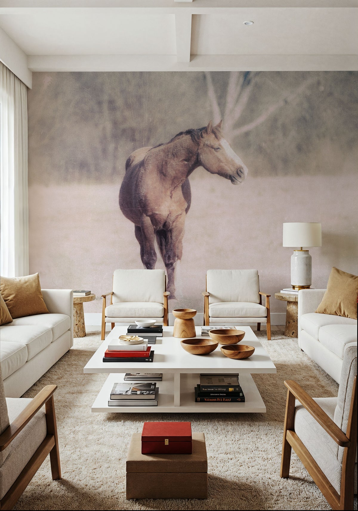 Sunny Field I Mural Wallpaper - room preview 03