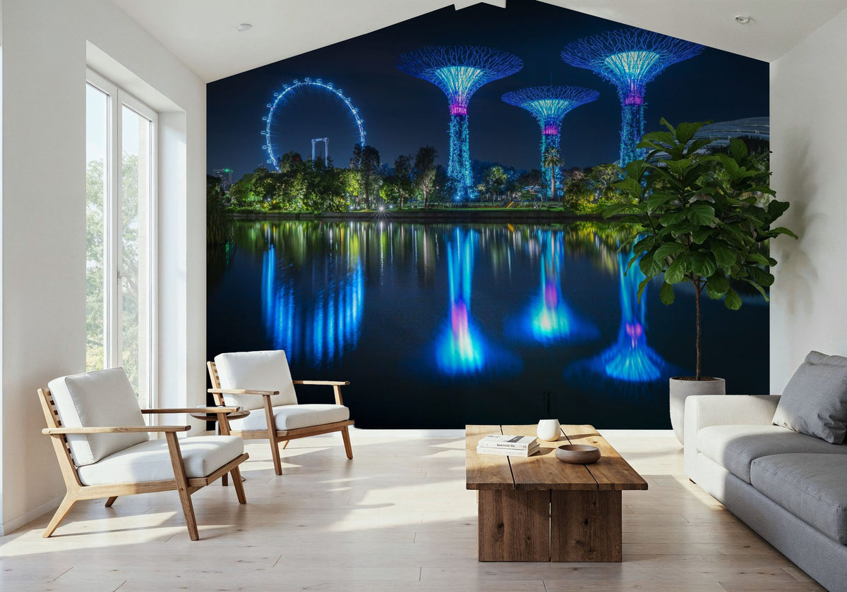 Gardens by the Bay Mural Wallpaper - room preview 03
