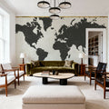 Kami Map I Mural Wallpaper - room preview 03