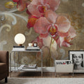 Pink Orchid Mural Wallpaper - room preview 03