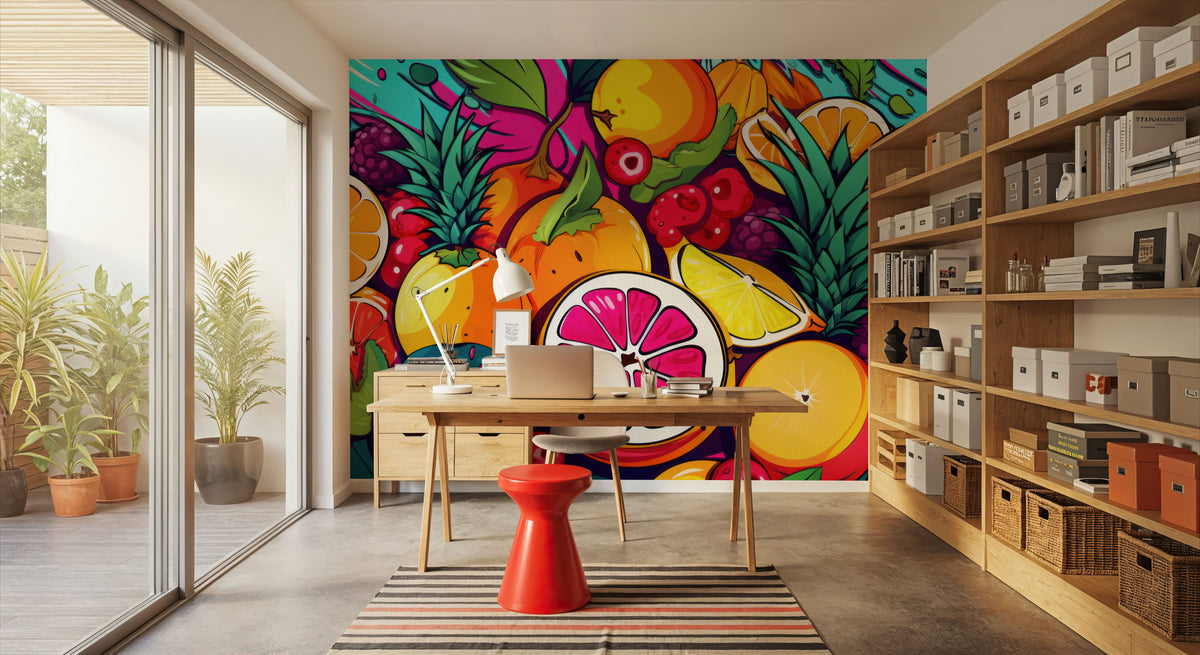 Fruits For Everyone Mural Wallpaper - room preview 03