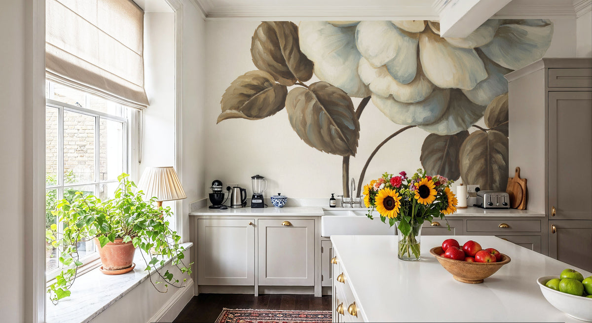 Floral Bliss Rose I Mural Wallpaper - room preview 03
