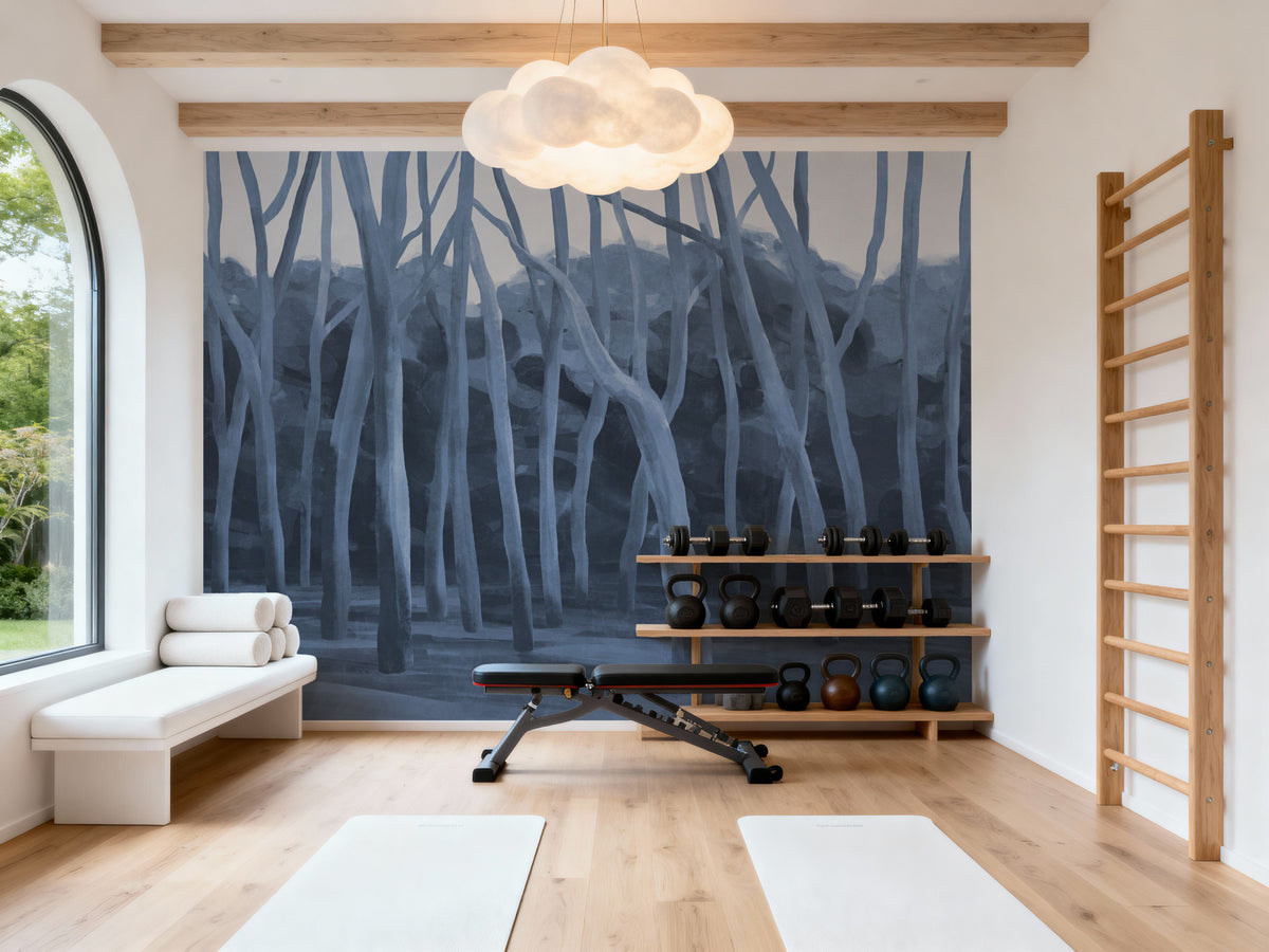 Dune Forest, Blues Mural Wallpaper - room preview 03