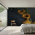 Sunflower Still Life Mural Wallpaper - room preview 03