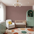Tailor's Pin Stripe, Brick Dust Mural Wallpaper - room preview 03