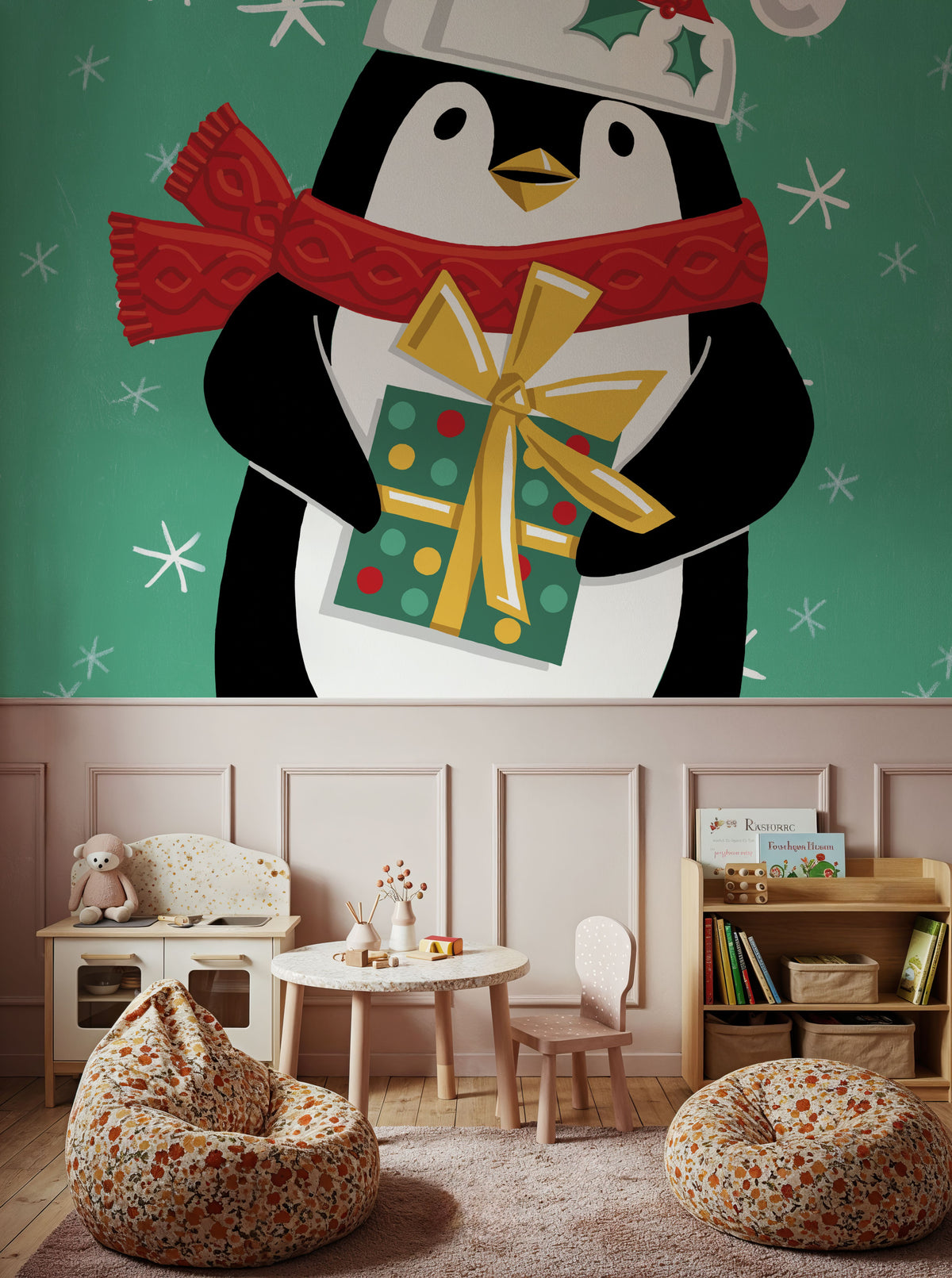 Festive Christmas IV Mural Wallpaper - room preview 03