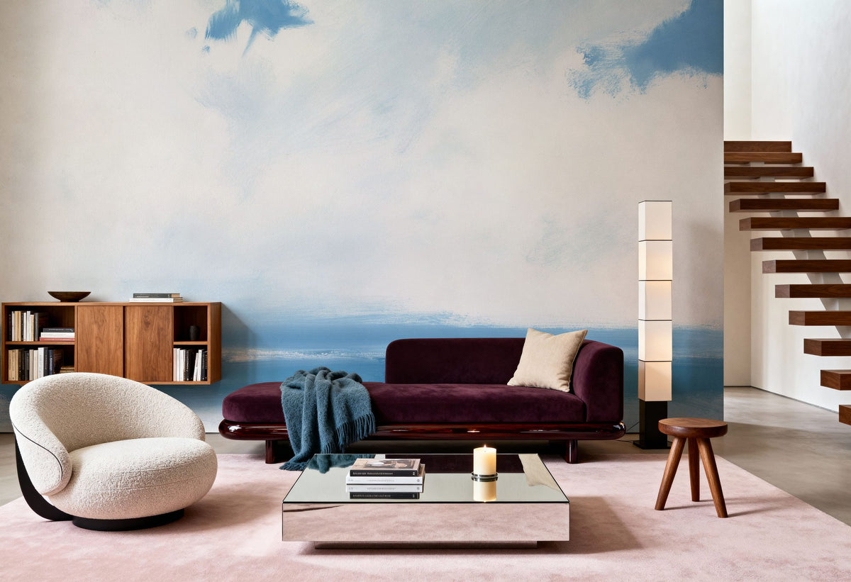 Cloudy Clouds Mural Wallpaper - room preview 03