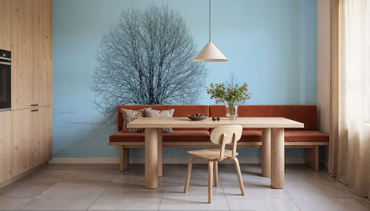 Snowy Trees Mural Wallpaper - room preview 03