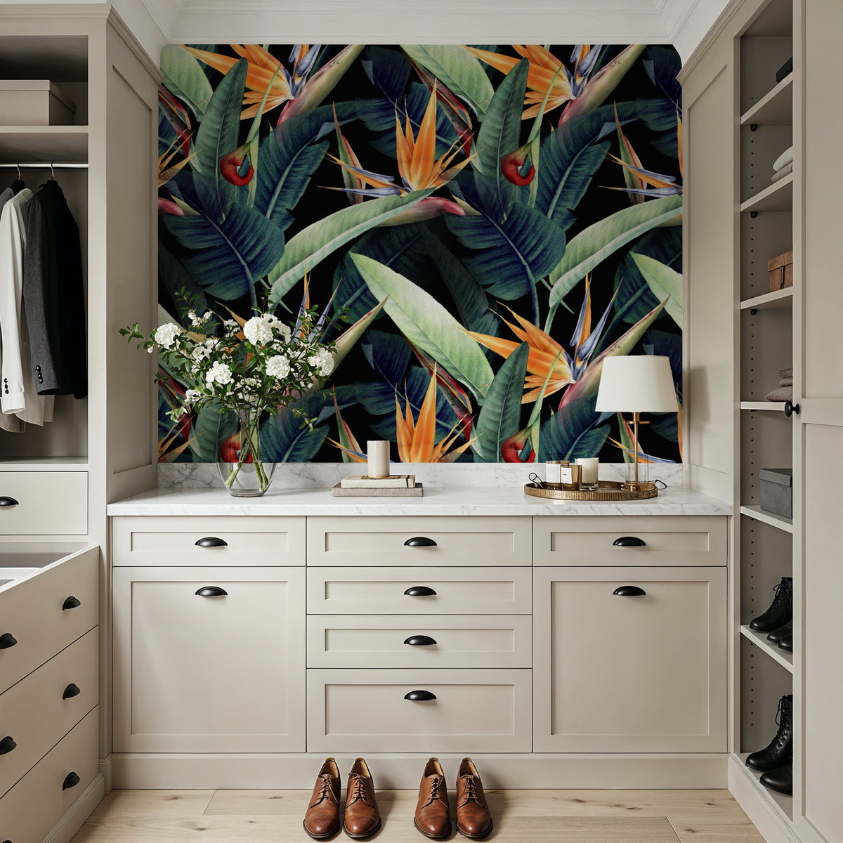 Tropical Blooms Mural Wallpaper - room preview 03