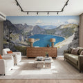 Lake in the Alps Mural Wallpaper - room preview 03