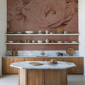 Transcendent Peony, Rose Mural Wallpaper - room preview 03