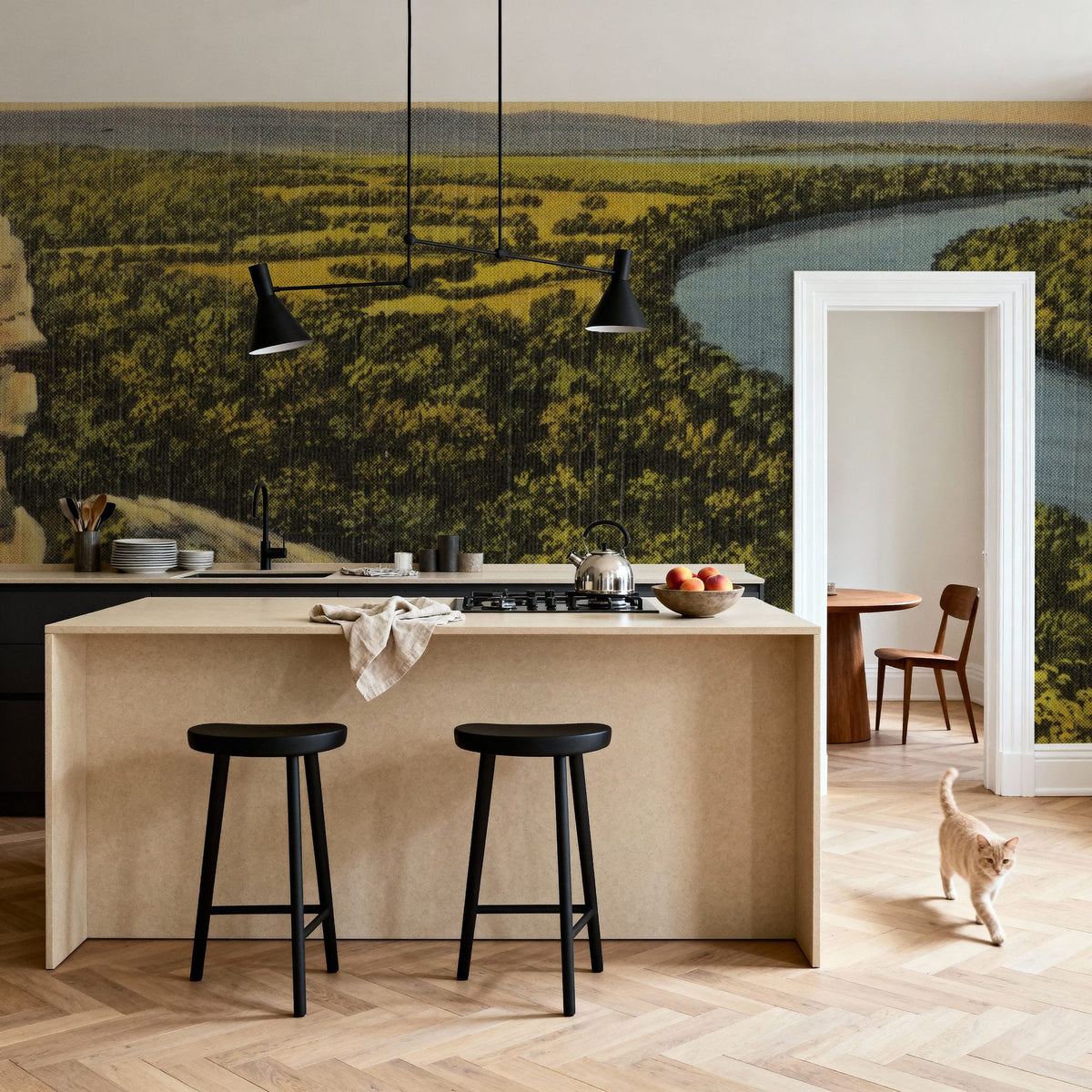 Brazos River Mural Wallpaper - room preview 03