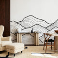 Line Mountain Mural Wallpaper - room preview 03