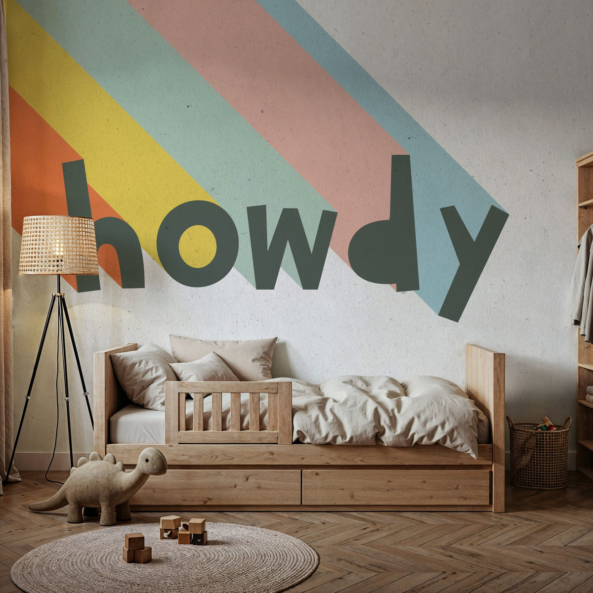 Howdy Rainbow Mural Wallpaper - room preview 03