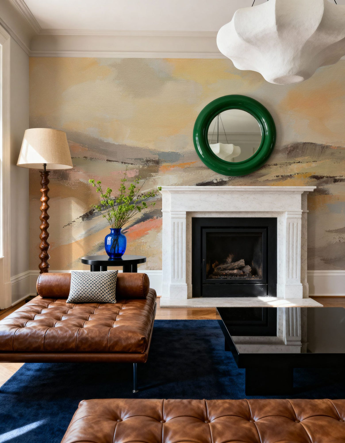 Sunlit Riverside Mural Wallpaper - room preview 03