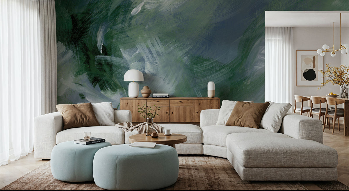 Moonlit Meadow Mural Wallpaper - room preview 03