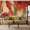 Spring Tulips Red I Mural Wallpaper - room preview 03