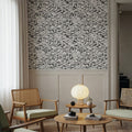 Straight Streets BW Mural Wallpaper - room preview 03
