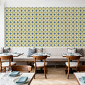 Starcircle Green Mural Wallpaper - room preview 03