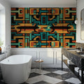 Map of Pyramids Mural Wallpaper - room preview 03