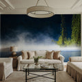 Lakeshore Fog Mural Wallpaper - room preview 03