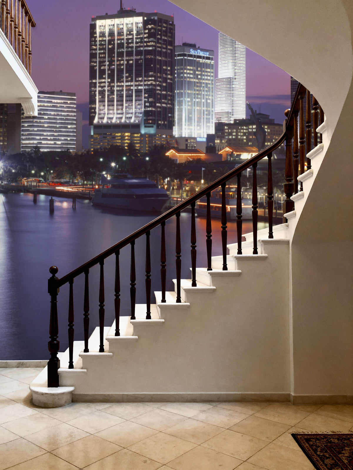 Sapphire Skyline Mural Wallpaper - room preview 03