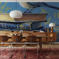 Early Bird Bookworm Mural Wallpaper - room preview 03