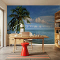 Coconut Shore Mural Wallpaper - room preview 03