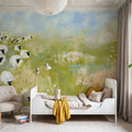 Wildflower Woods Sheep in Pasture Mural Wallpaper - room preview 03