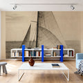 Vintage Sailing Mural Wallpaper - room preview 03