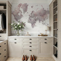 World Map Cities - Noelie Mural Wallpaper - room preview 03