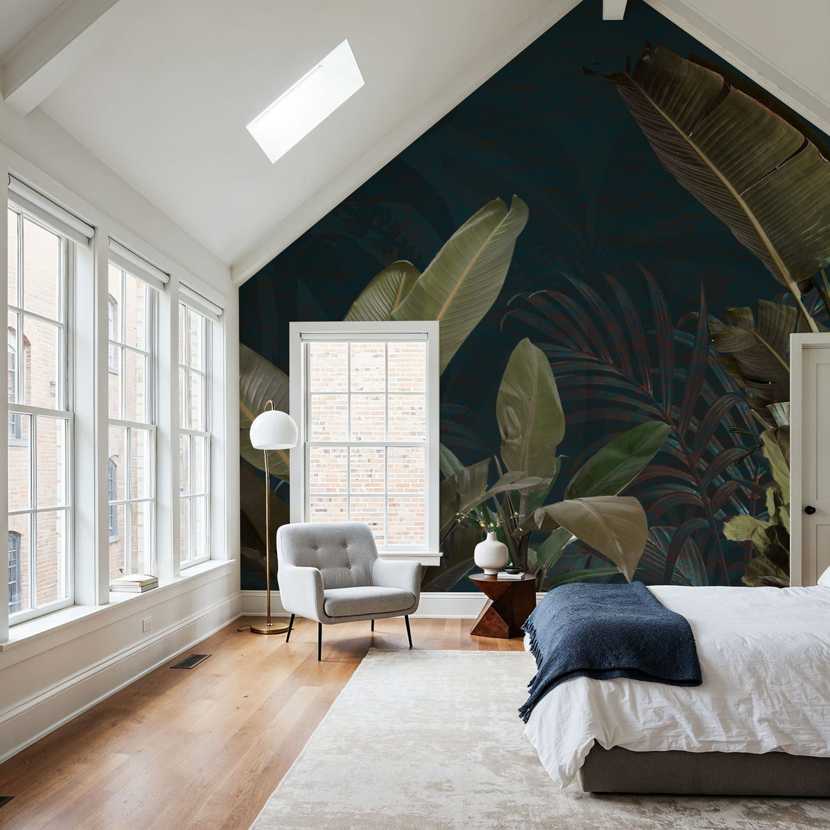 Banana Leaf Study Mural Wallpaper - room preview 03