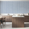 Veneer Lines, Blue Mural Wallpaper - room preview 03