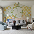Happy Houseplant Mural Wallpaper - room preview 03