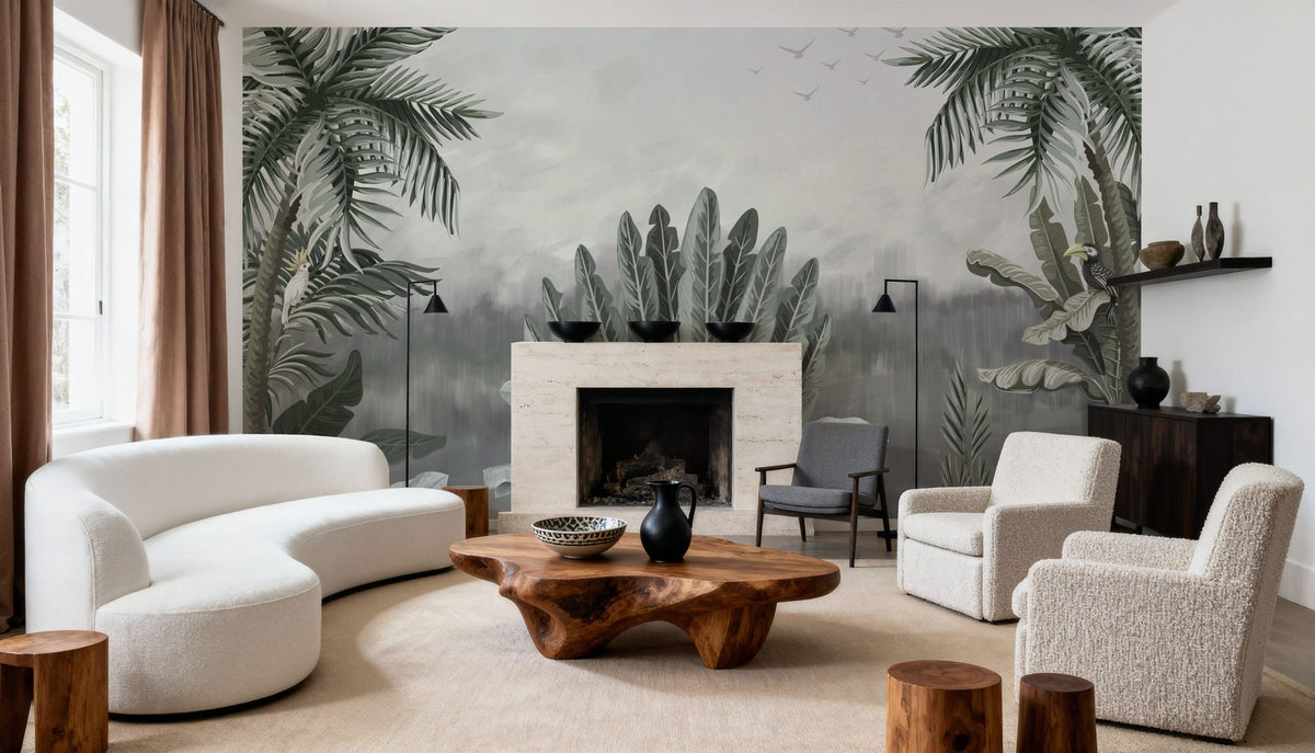 Jungle Noon Mural Wallpaper - room preview 03