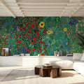 Farm Garden with Sunflowers Mural Wallpaper - room preview 03