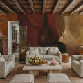 Patterned Vessels Mural Wallpaper - room preview 03