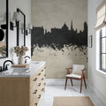 Victoria Canada Skyline Concrete Mural Wallpaper - room preview 03
