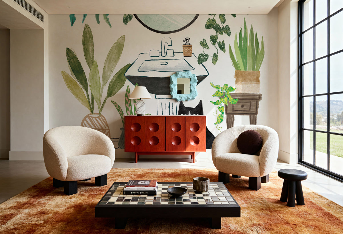 Urban Jungle Bath I Pet Mural Wallpaper - room preview 03