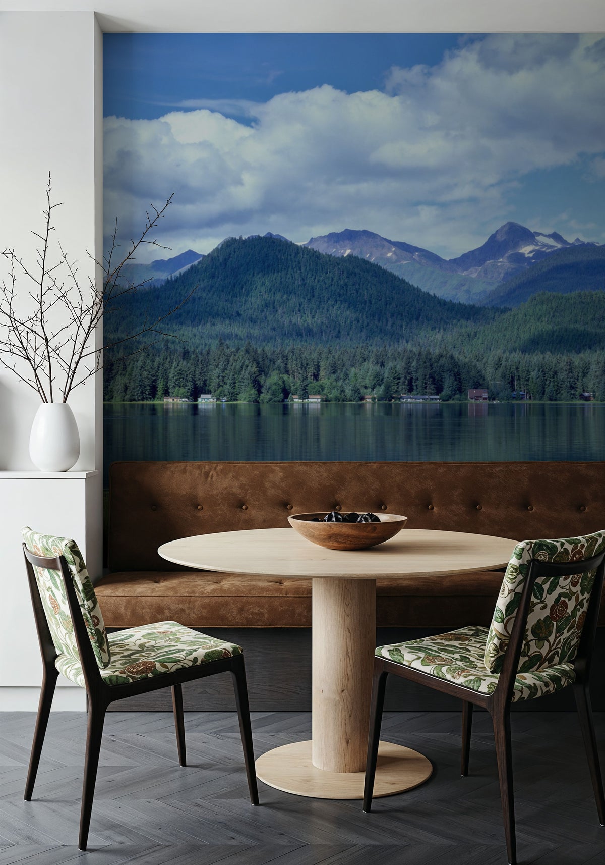 Crystalline Alpine Mirror Mural Wallpaper - room preview 03