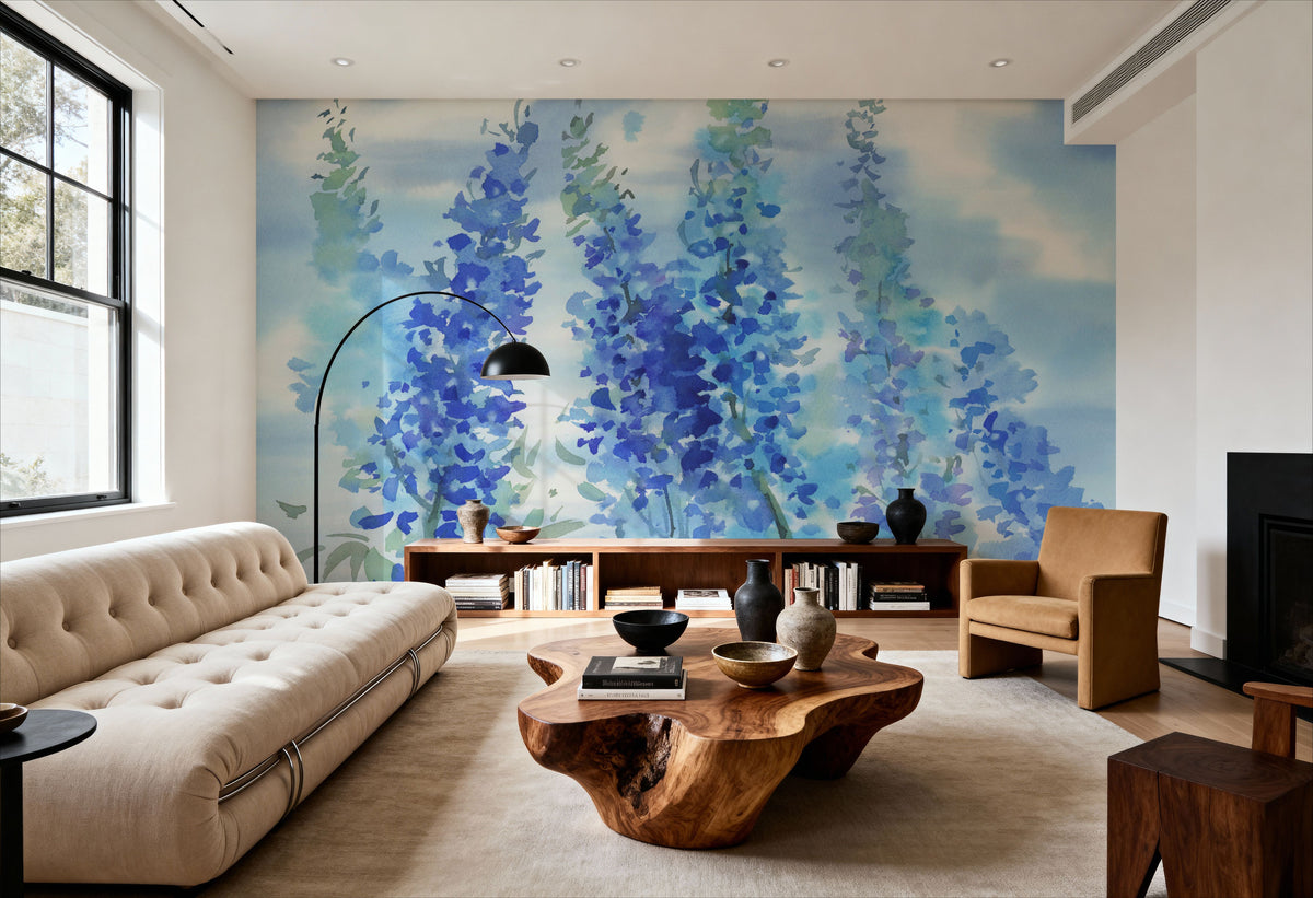 Ethereal Bloom Mural Wallpaper - room preview 03