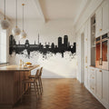 Damascus Syria Skyline Black & White Mural Wallpaper - room preview 03