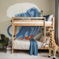 Surfing Brontosaurus Mural Wallpaper - room preview 03
