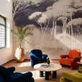 Seeing Through the Forest Yellow Mural Wallpaper - room preview 03