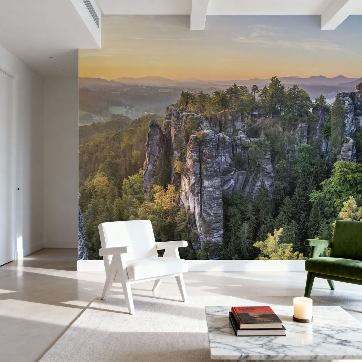 Saxon Sunset Mural Wallpaper - room preview 03