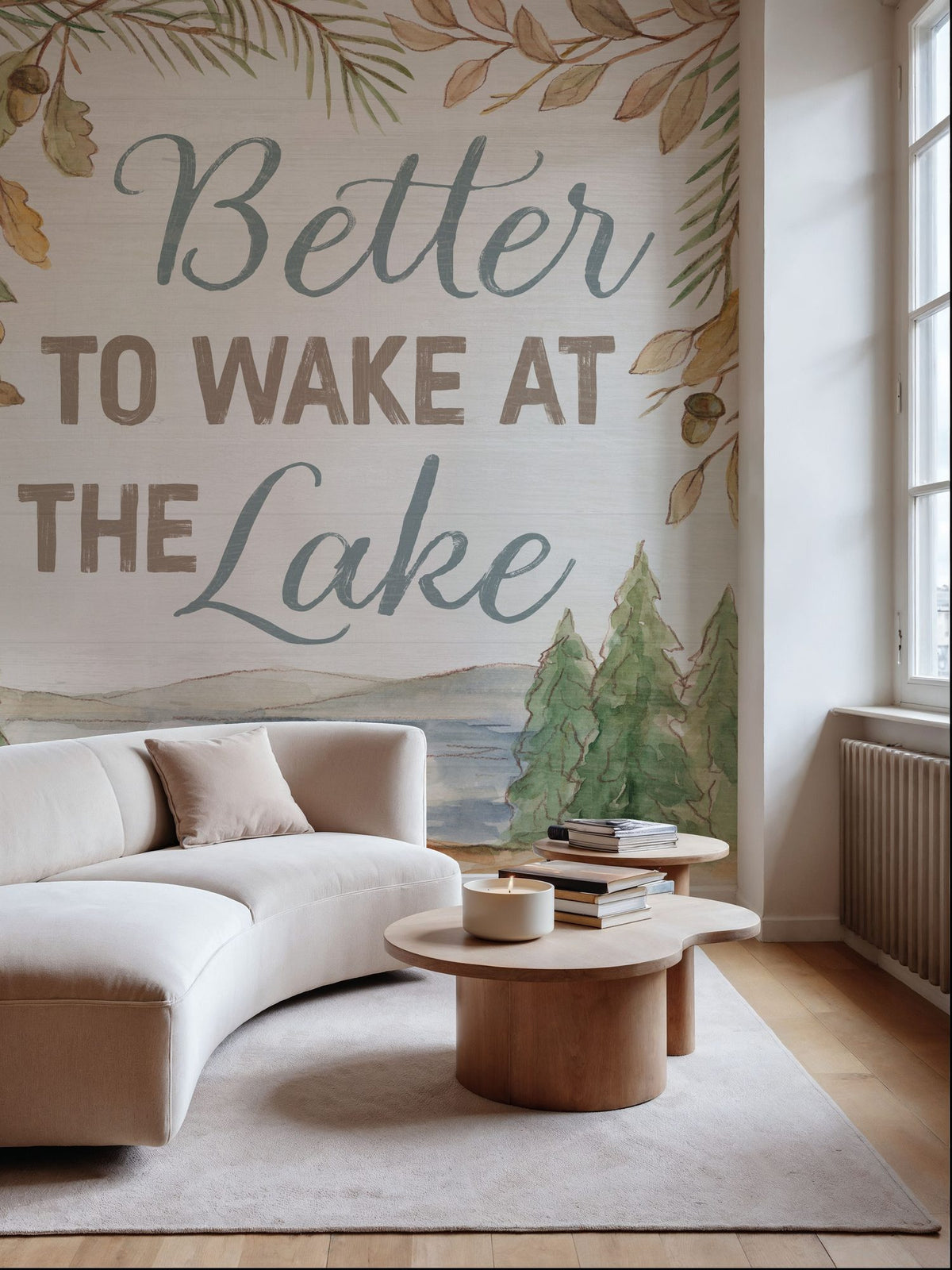 Lake Retreat III Mural Wallpaper - room preview 03