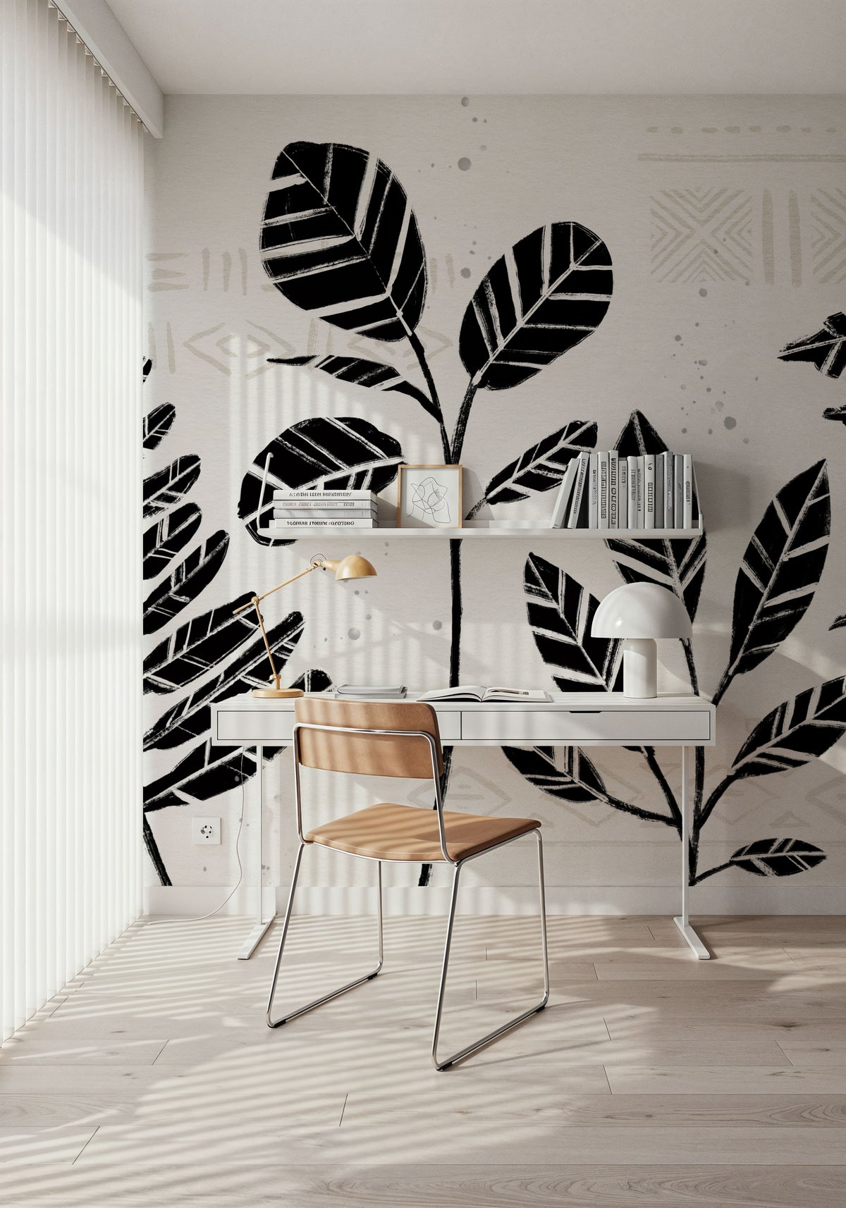 Study of Botanicals Mural Wallpaper - room preview 03