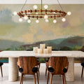 Teal Lake Mural Wallpaper - room preview 03