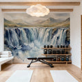 Cascade - Watercolor Landscapes Series Mural Wallpaper - room preview 03