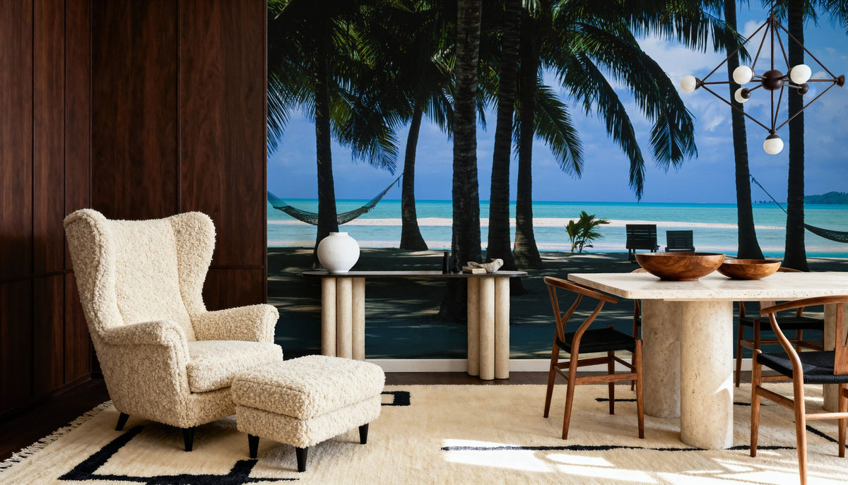 Palm Panorama II Mural Wallpaper - room preview 03